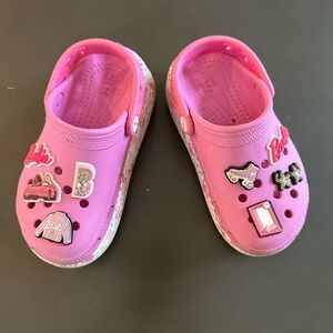 Crocs Classic Crush Clog Barbie The Movie Electric Pink
